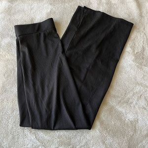 shein black midi skirt with slit